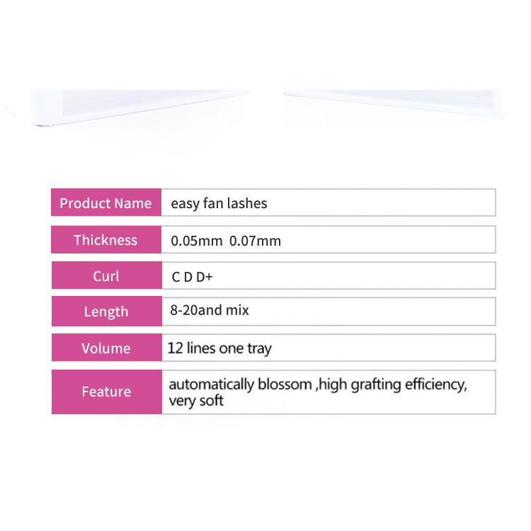MARIA Easy Fan False Eyelash Makeup Super Long 8-20mm Mega Natural Lashes Extension Supplier Premade