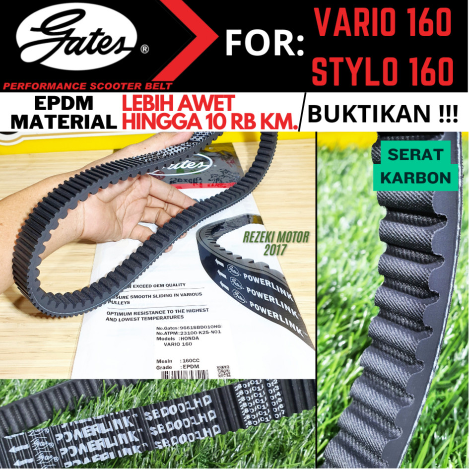 VAN BELT V BELT VANBELT RACING GATES THAILAND HONDA PCX 150 LOKAL ADV 150 / VARIO 160 PCX 160 / ADV 