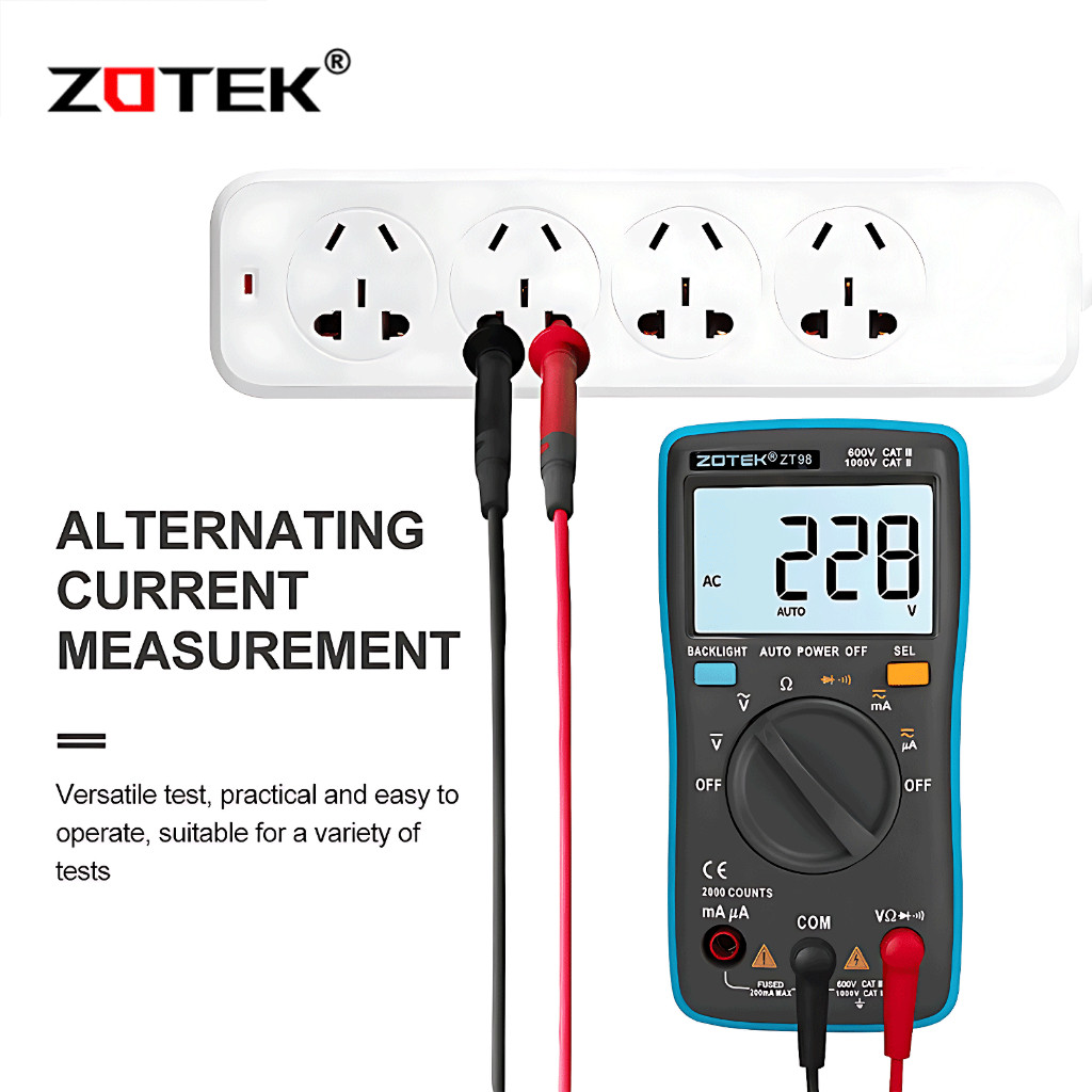 AVOMETER DIGITAL ZOTEK ZT98 / MULTITESTER DIGITAL ZT98ORIGINAL