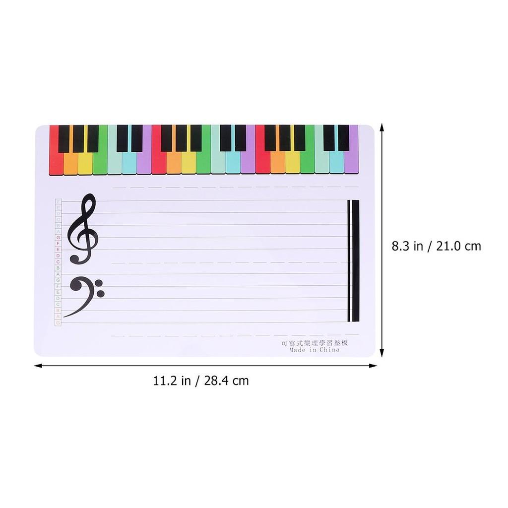 

Magnetic Whiteboard Smooth Surface Erasable Write Wipeoff Stickers Home Five Line Staff Music Boards Students School