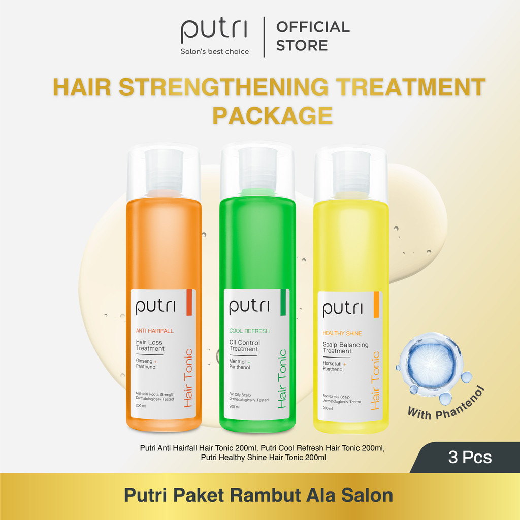 [HAIR TONIC LEBIH MURAH] Putri Hair Strengthening Package All Variant Hair Tonic 200mL | Rambut Wang