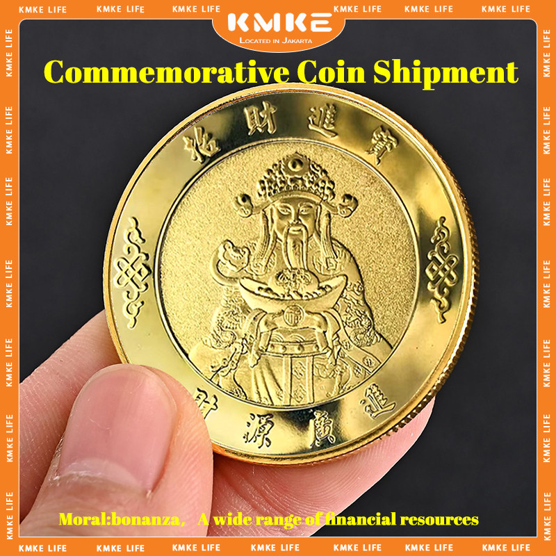 Dewa Rejeki Goldcoin Koin Feng Shui Koin Koin Keberuntungan Dewa Rezeki Koin China Money Amulet Asli
