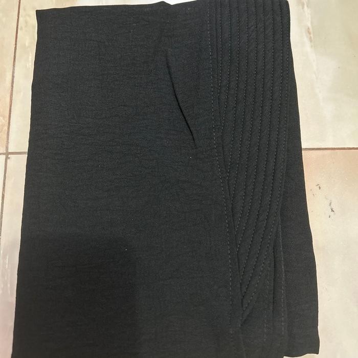 Khimar Crinkle Airflow 2 model pet dan non pet Size XL - hitam, pet