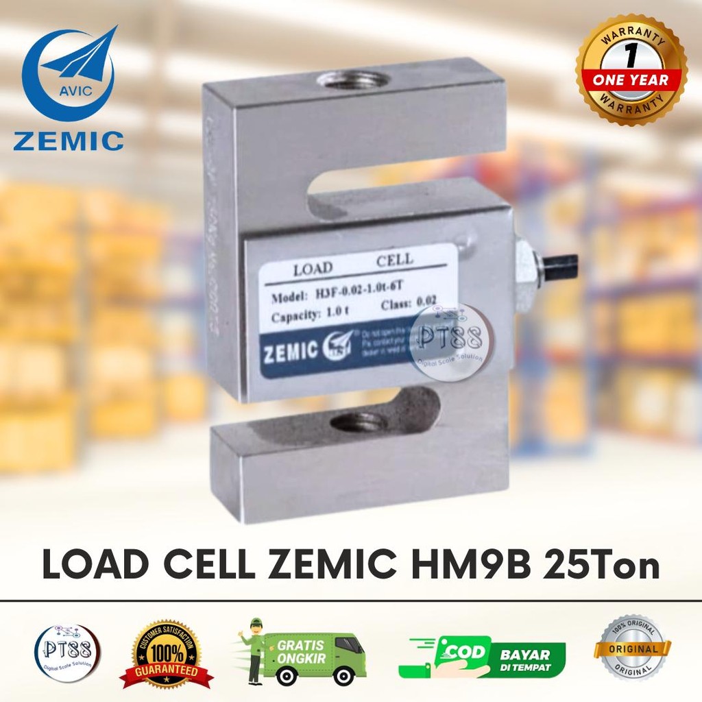 LOAD CELL TENSION ZEMIC H3F 2ton / Load cell tarik type S 2ton