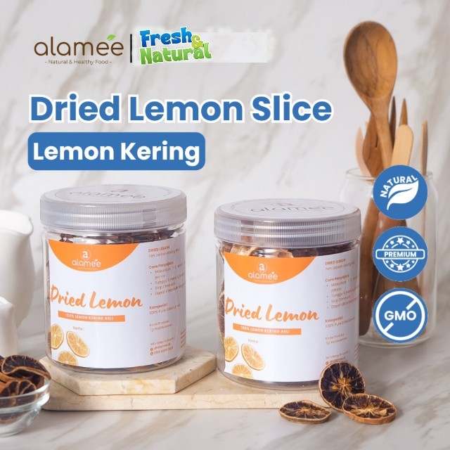 

ALAMEE Dried Lemon Tea Kering Slice Teh Herbal Iris Organik Minuman Herbal 100gr fresh and natural
