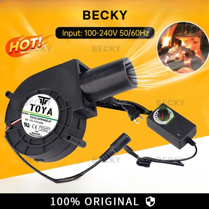 BECKY Kipas Blower Kompor Oli Bekas Kompor Memasak Mesin Blower Keong Portabel Blower Angin Udara