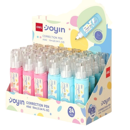 

Tipe-X Cair Deli A562 Correction Pen Warna Pink/Biru 10ml - Koreksi Tulisan