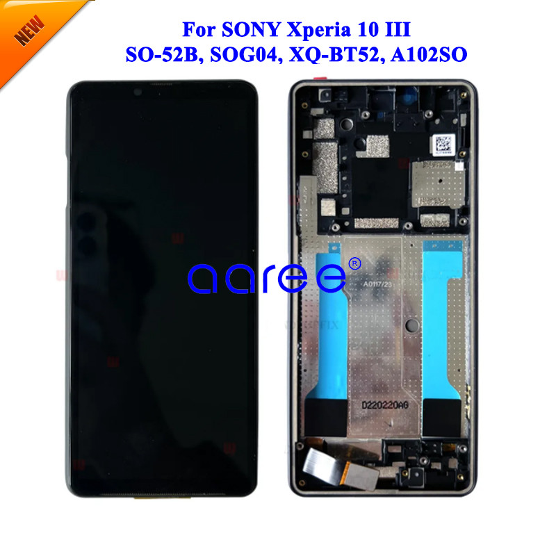 AMOLED  al LCD For Sony Xperia 10 III LCD Display For Sony Xperia 10 III XQ-BT52 Screen Touch Digiti