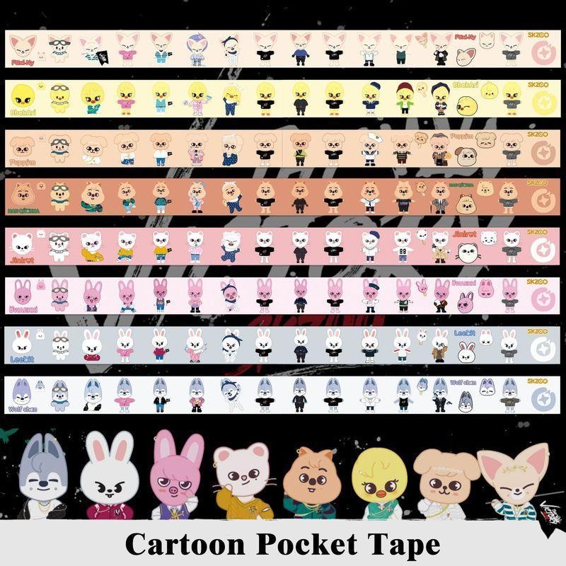 SKZOO StrayKids cartoon character and cute paper tape accounting stickers decoration stickers