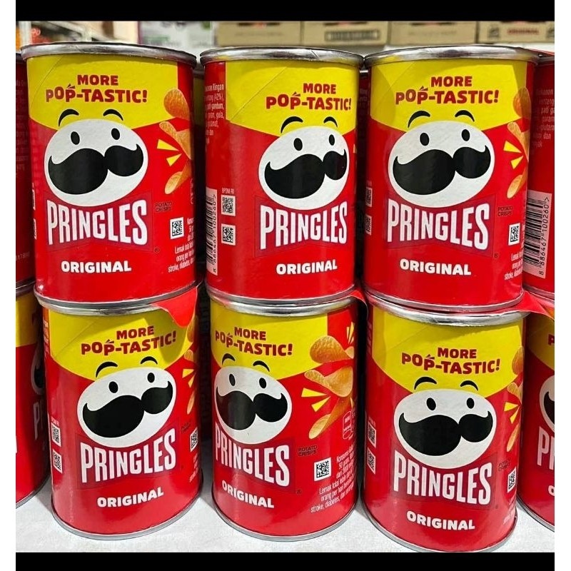 

Pringles Mini Original 42gr isi 12 pcs, Keripik Kentang. Expired: Januari 2026