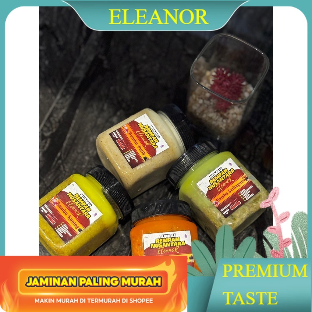 

PAKET ISI 3 Bumbu rempah nusantara ELEANOR