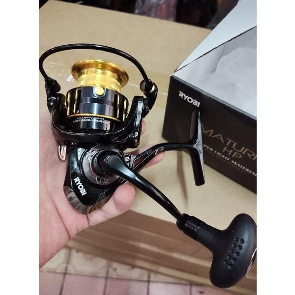 Reel pancing power handel Ryobi maturity 1000 2000 3000 4000 5000 - Hitam Gold, 5000
