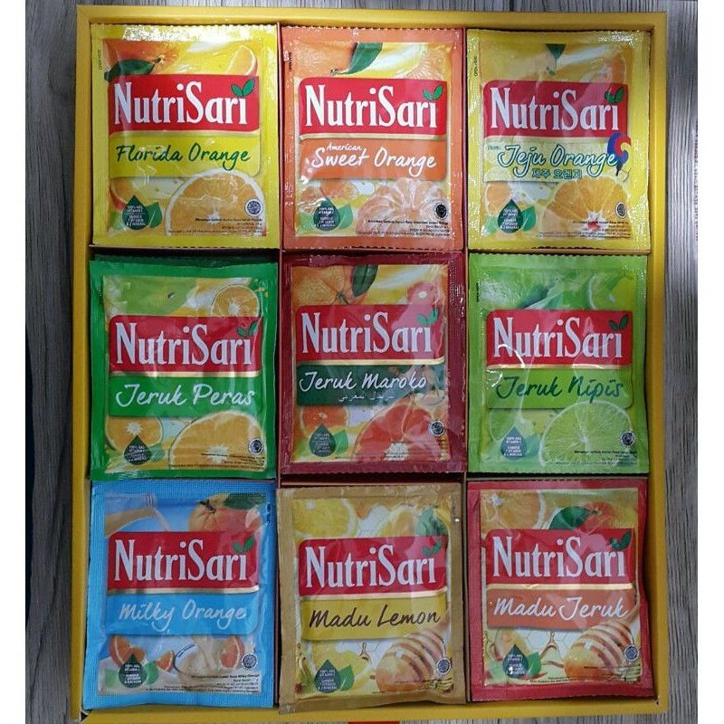

TFGT Nutrisari Jeruk Peras, dll (1 renceng = 10 sachet) @14gr