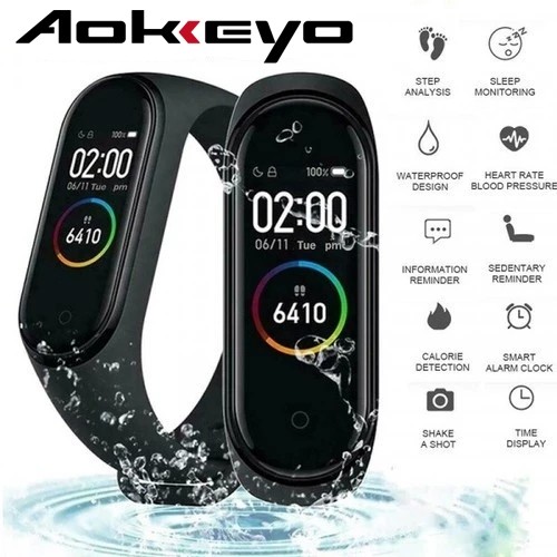 AOKEYO M6 Smartwatch Jam Tangan Wanita Smart Band Heart Rate Blood Pressure Fitness Tracker
