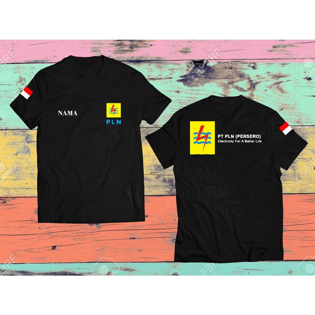 Kaos/Baju/T-Shirt Murah  PT PLN PERSERO  Lengan Pendek PLN PERSERO