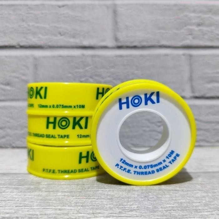 

HOKI SEAL TAPE ISOLASI PIPA 10M 12mm FULL GOOD QUALITY