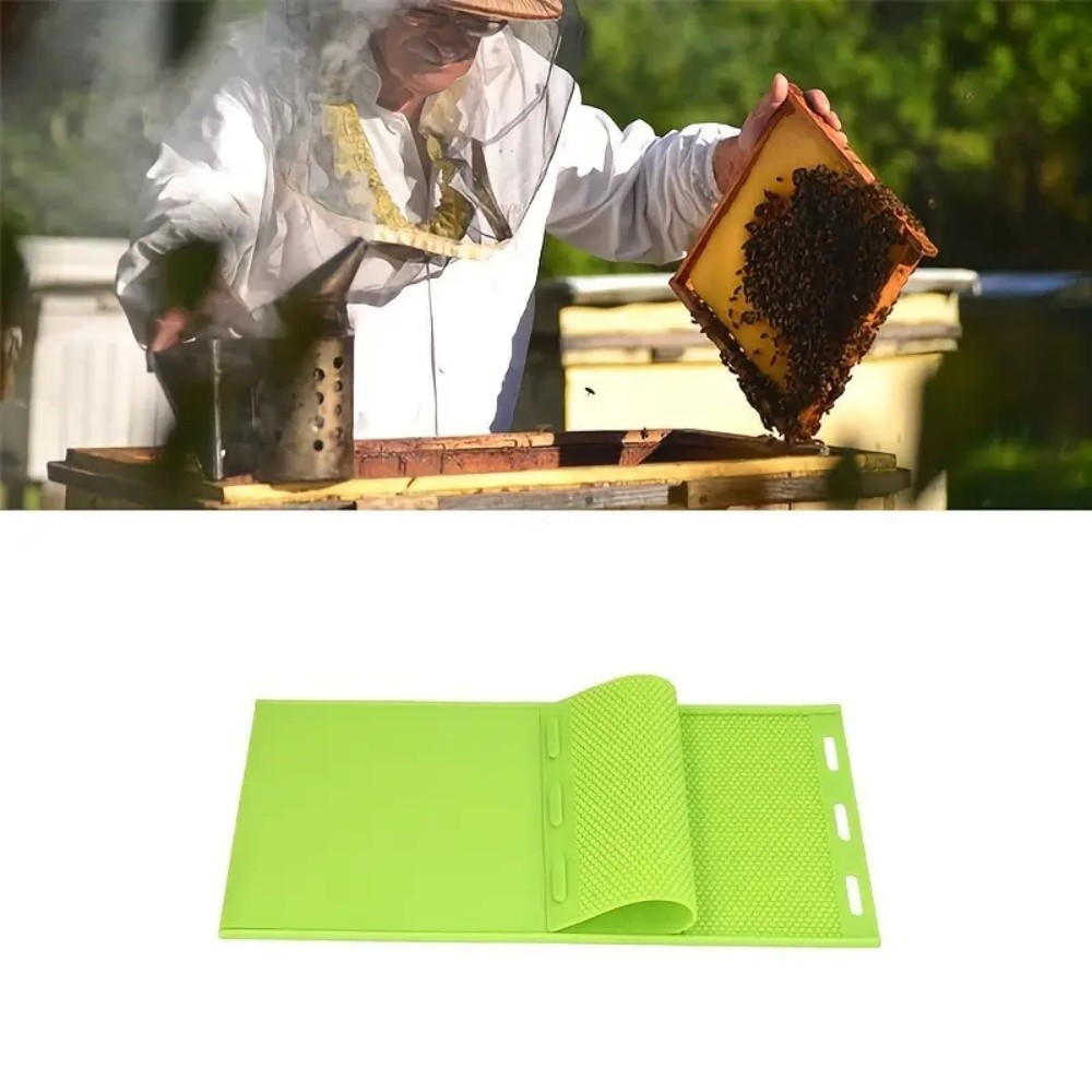 

DIY Honeycomb Bee Wax Silicone Machine Foundation Beeswax Sheets Mold Flexible Beeswax Foundation Press Mould Beekeeper Candle