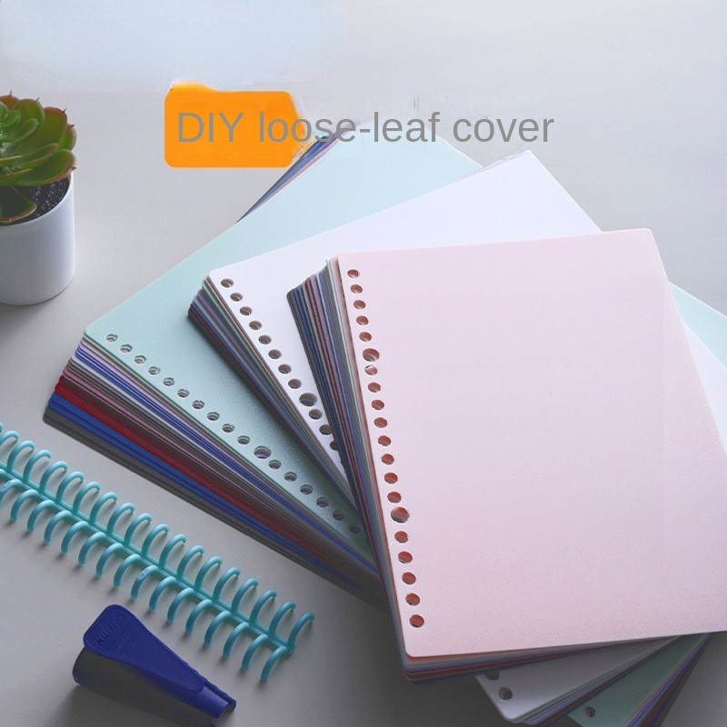

6PCS Morandi A4A5B5 Loose-leaf Cover DIY Hand Book Cover A4 Retro Frosted Loose-leaf Cover Cover