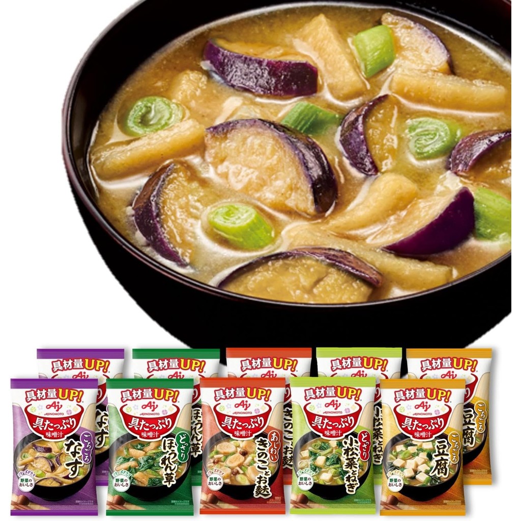 

READY STOCK Ajinomoto Miso Soup Sup Miso Isi Sayuran Sup Miso Jepang Sup Miso Diet