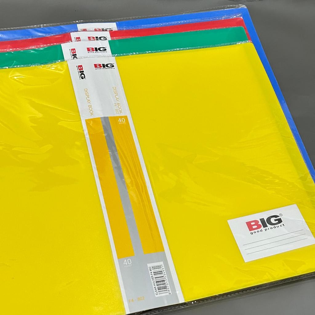 

1 PCS Display Book Map Clear Holder Folio F4 Big 40 Lembar