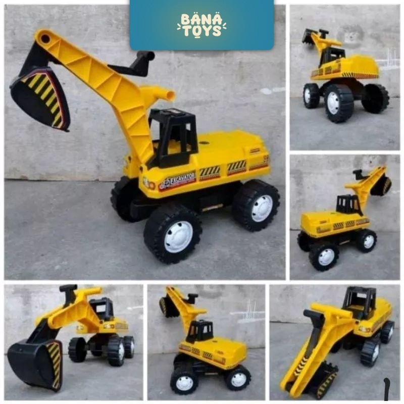 ( Bisa Cod ) Mainan Truck Excavator Bisa Di Naiki/MAINAN MOBIL DORONG ANAK ST 2121