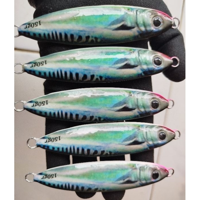Metal Jig Decal Model Tongkol Full GID Metal Jig 3D 30 S/D 150 Gram