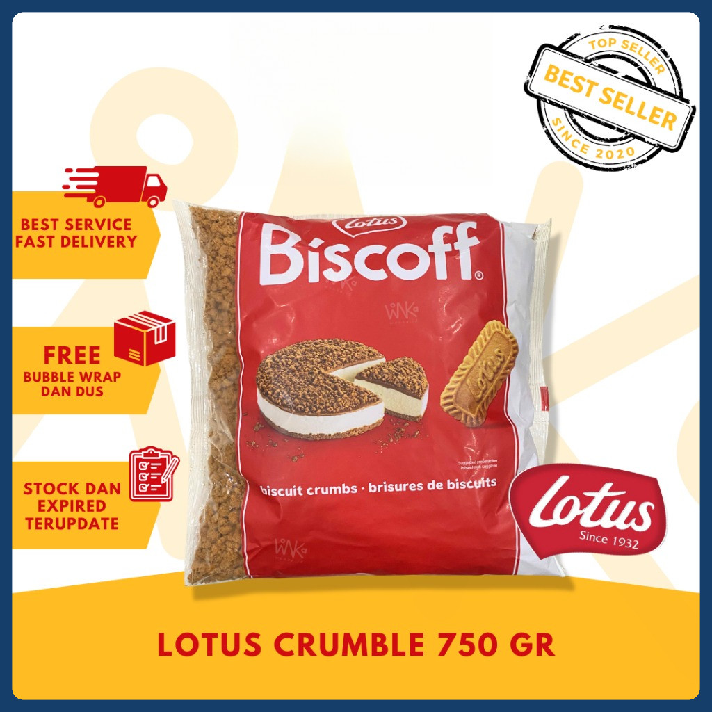 

Lotus Bisoff Cookie Crumble - Dessert Topping Cheese Cake Biscuit