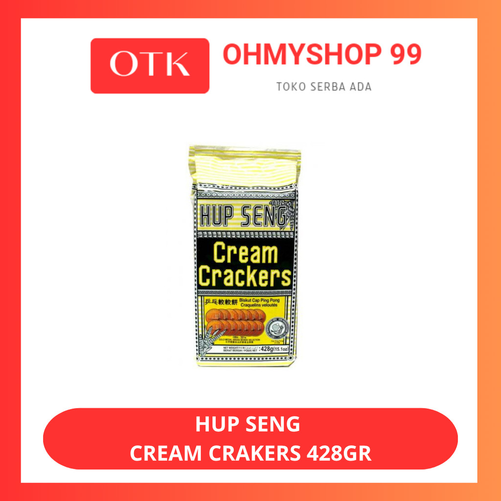 

Hup Seng Cream Crackers Biskuit Asin 428gr