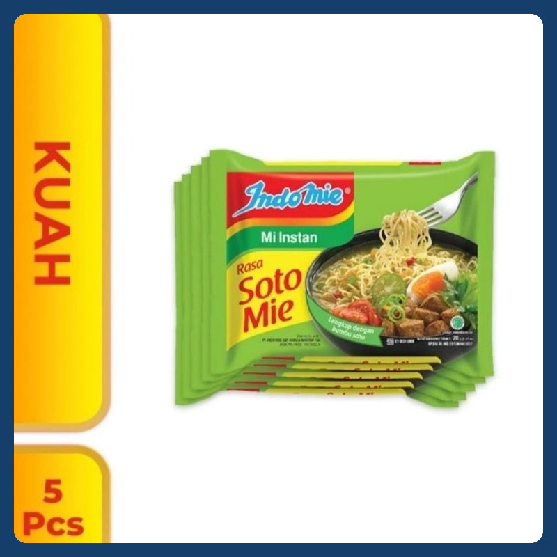 

Paket Indomie Soto isi 5pcs