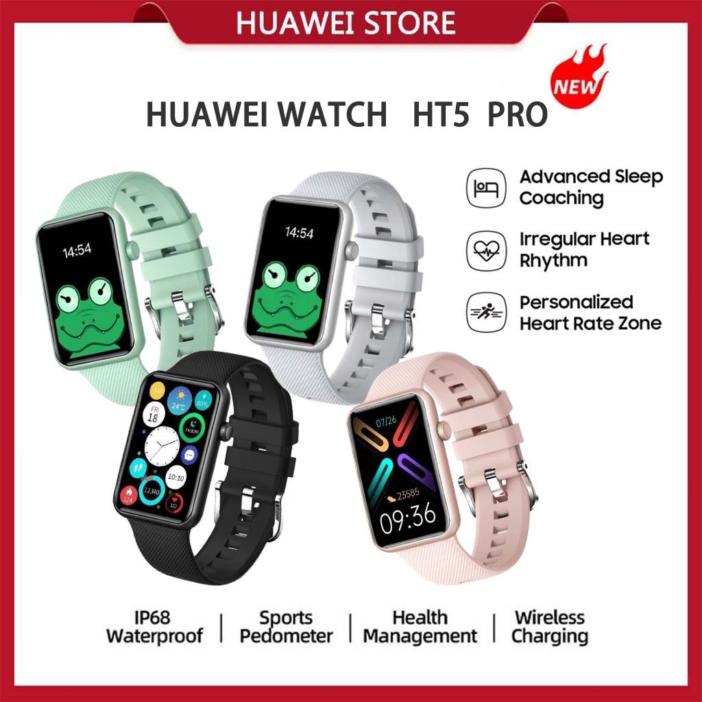 【100% Asli Garansi 24 Bulan】HUAWEI Smartwatch HT5Pro 100% Original Fitness Tracker Jam Tangan Cerdas