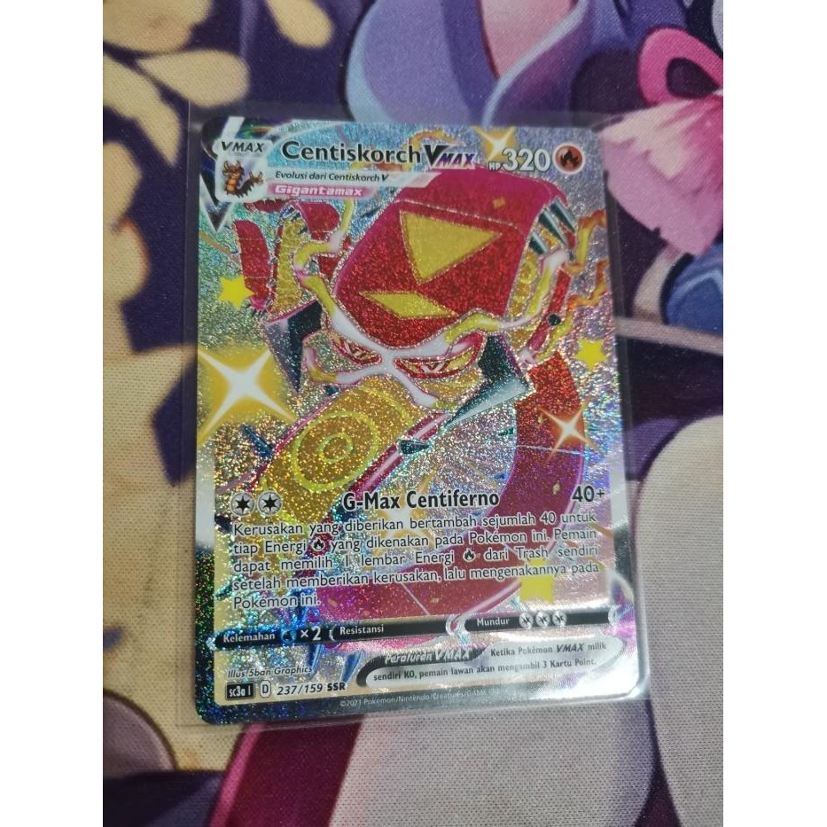 Pokemon TCG indonesia Shiny Centiskorch Vmax