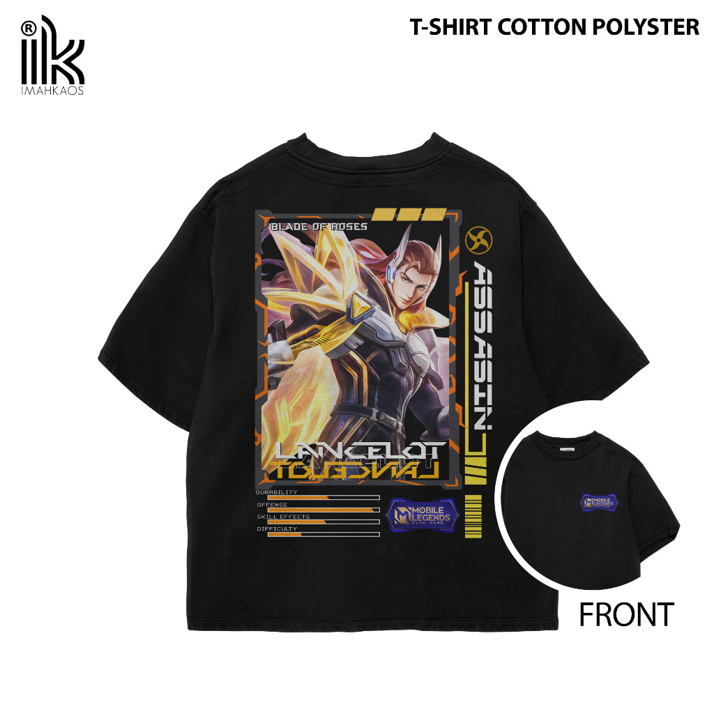 Kaos StreetWear Hero ML (LANCELOT 1) Bisa Request Hero - Housemith - Kaos Hero Mobile Legends Kaos P