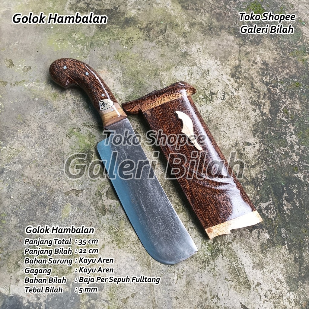 Pisau Daging Baja Asli / Pisau Cacah Ayam / Pisau Cacah Daging Tebal