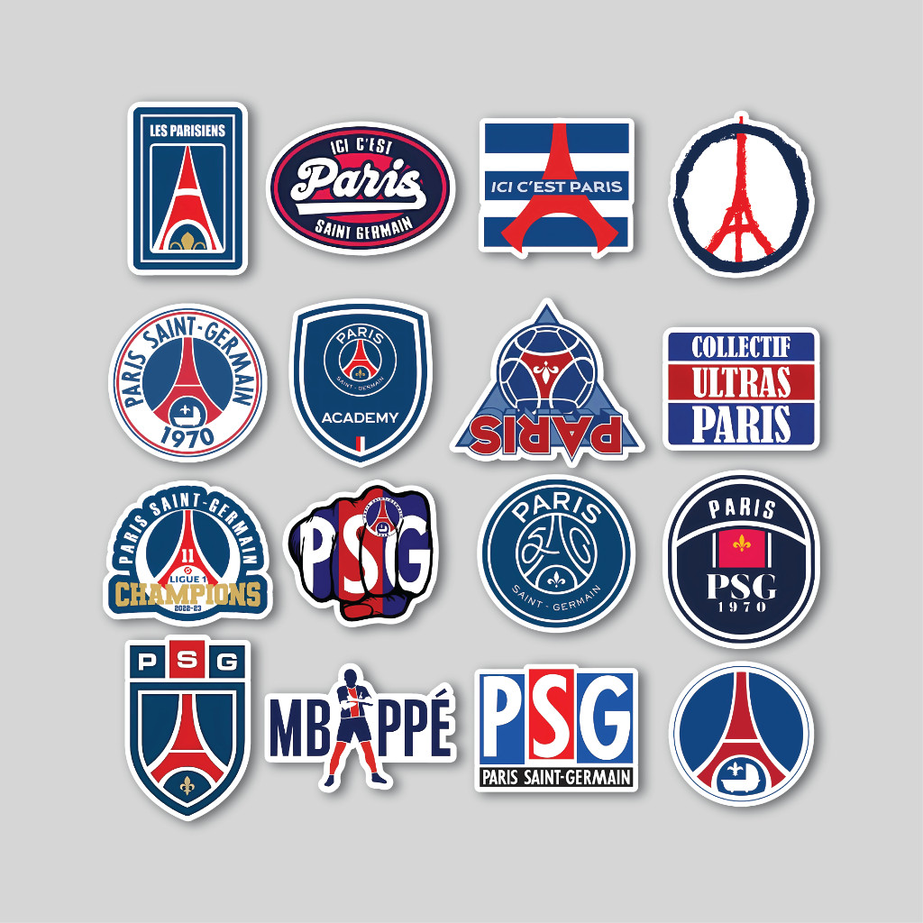 

Sticker Pack Paris Saint Germain | Sticker Tumbler | Stiker Laptop Koper Helm