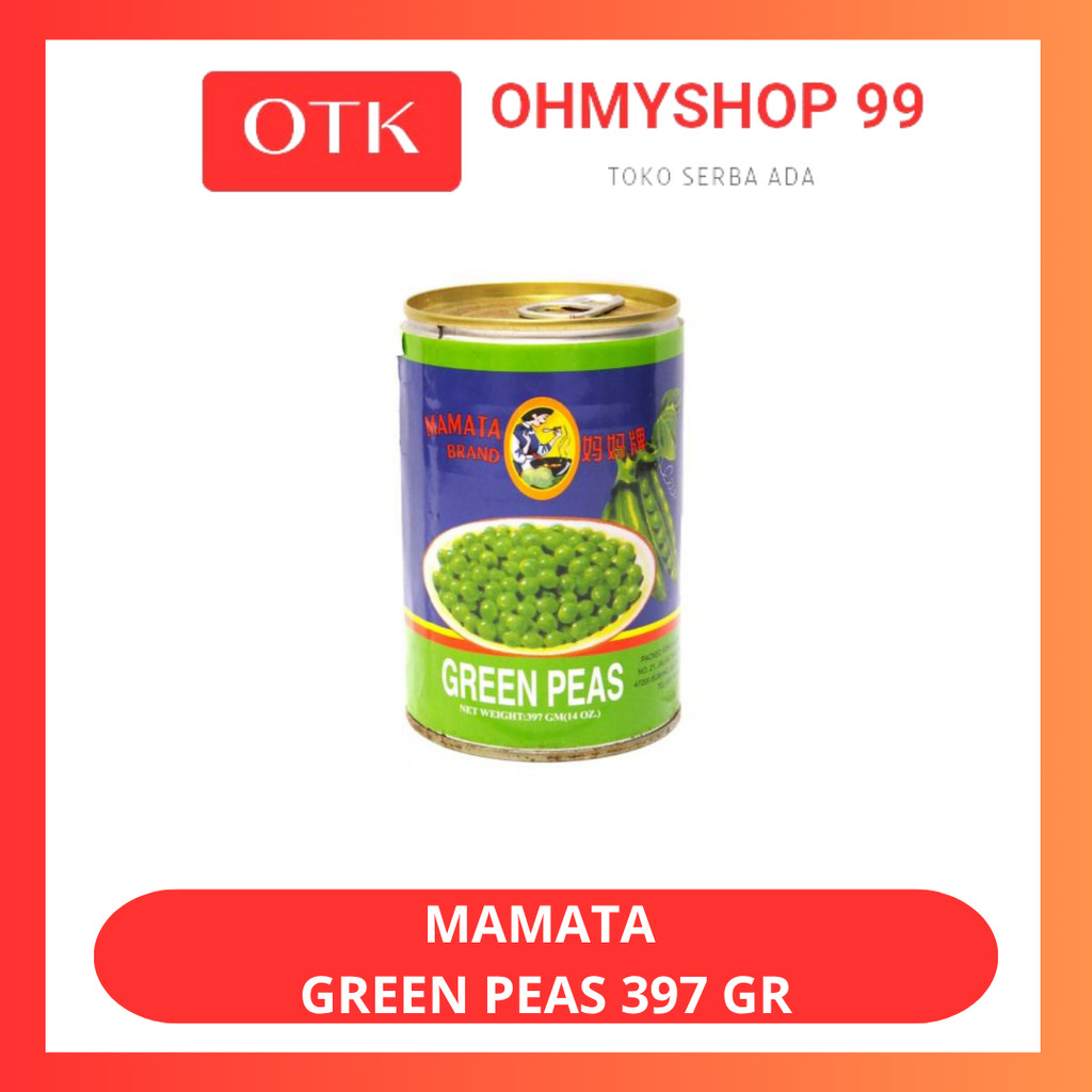 

Mamata Grean Peas Kacang Polong Kaleng 397gr