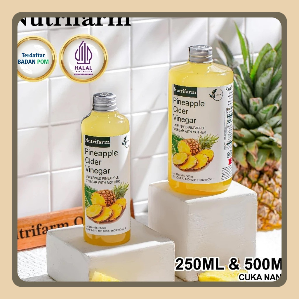 

Nutrifarm Cuka Nanas 250 ML 500 ML 1KG with Mother