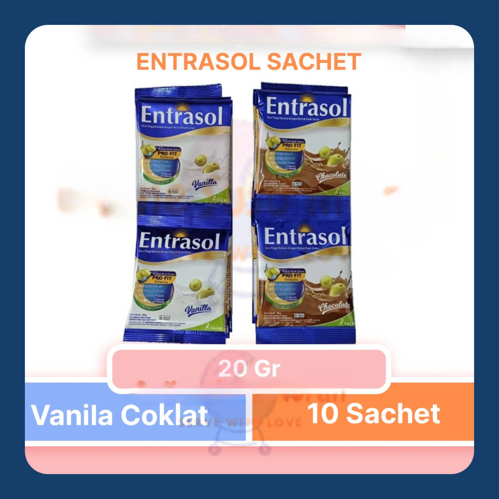 

ENTRASOL SACHET VANILA COKLAT 10 SACHET x 20 GRAM SSSC