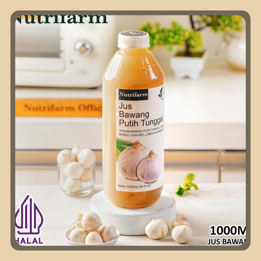 

Nutrifarm Jus Bawang Putih Tunggal Cuka Apel Sari Lemon Madu Hutan 1000ml