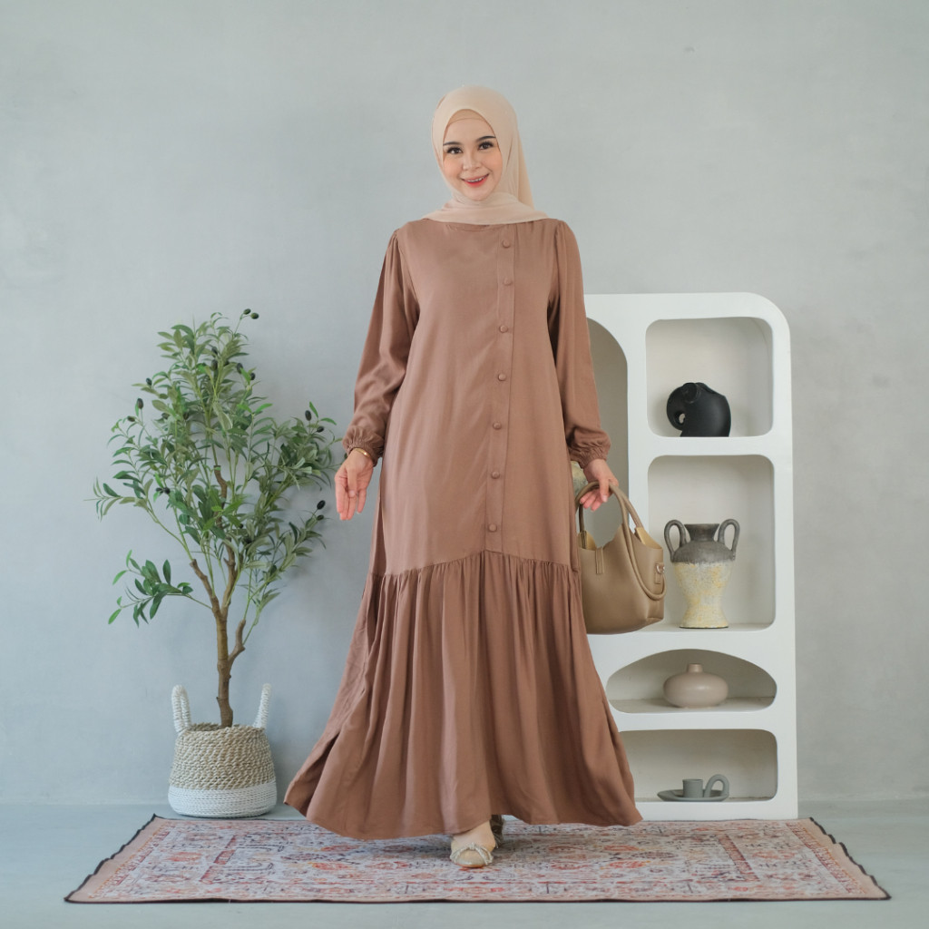 Zasa Apparel Gamis Polos Rayon Twill//Gamis Premium Rayon Twill