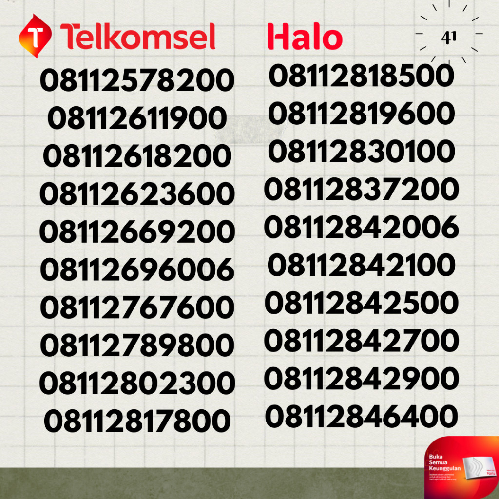 Nomor Cantik 10 digit