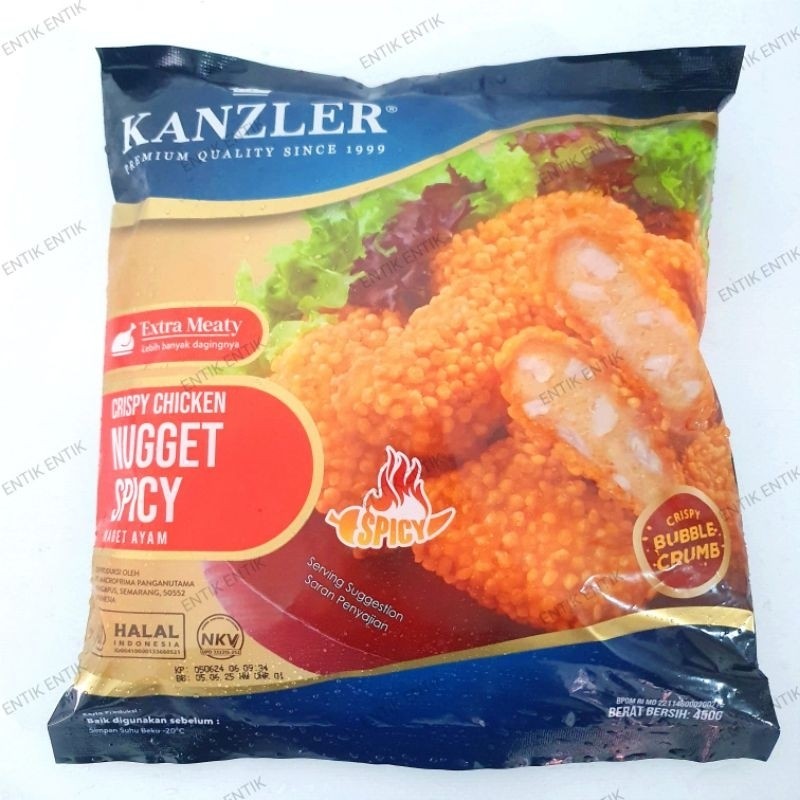 

Kanzler Crispy Chicken Nugget SPICY 450gr (Crispy Bubble Crumbs)