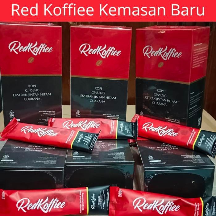 

Red Koffiee Kopi Herbal 1 box isi 10 sachet Original BPOM