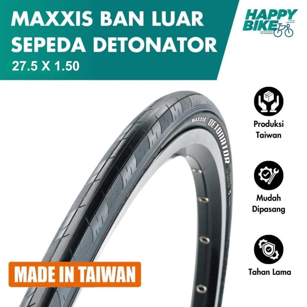 Maxxis Ban Luar Sepeda MTB, City Bike, Downhill, Free ride, Cross Country,   27.5x1.50 Detonator All