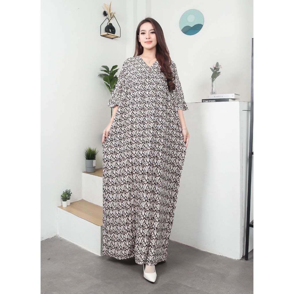 VIONASTYLEID - Daster Nagita Home Dress Bunga Rayon Premium Home wear
