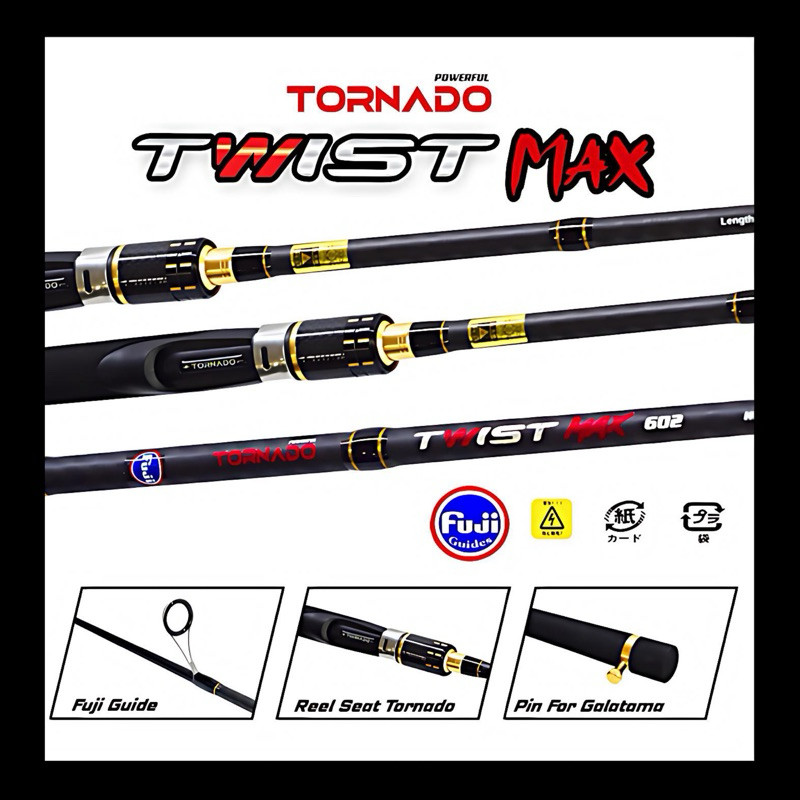 Joran Spinning Tornado Twist Max Fuji 562 602
