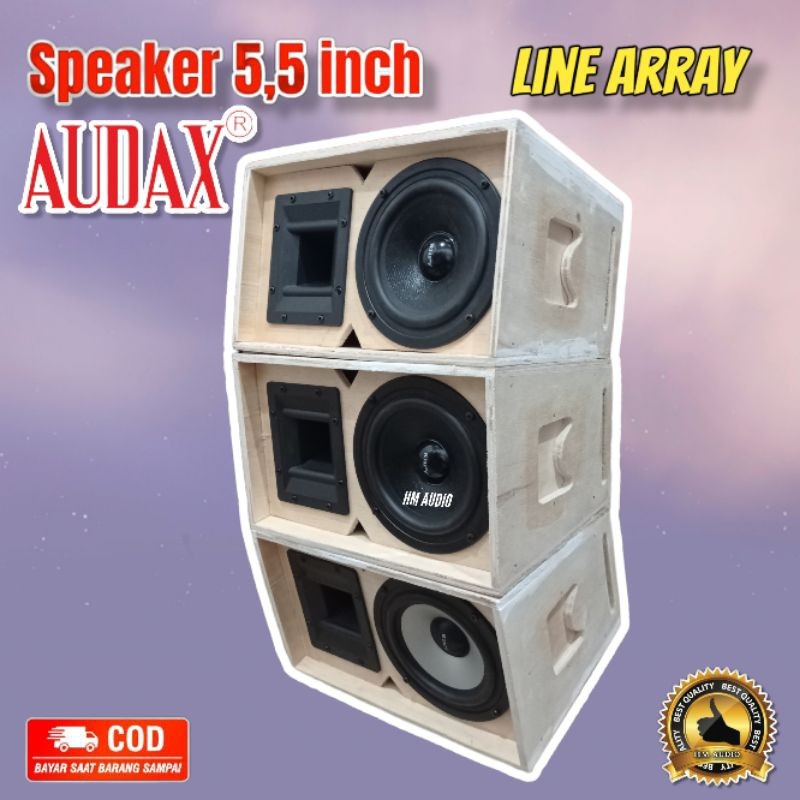 Speaker Audax 5,5 inch Pro tech + Box Speaker Line Array 5,5 inch miniaturCO
