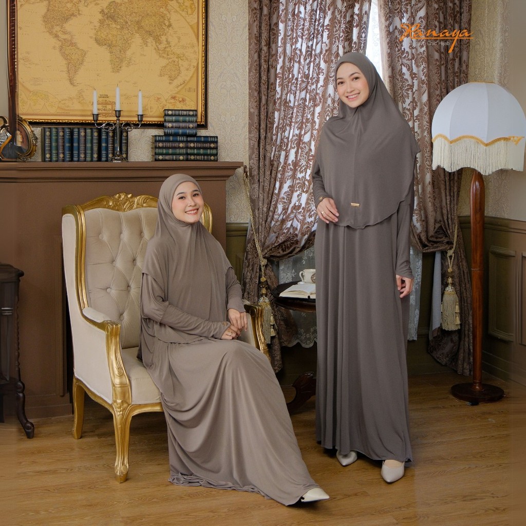 Gamis Umroh Haji Abaya Alena Syar'i Bahan Jersey Korea Premium Best Seller By RANAYA