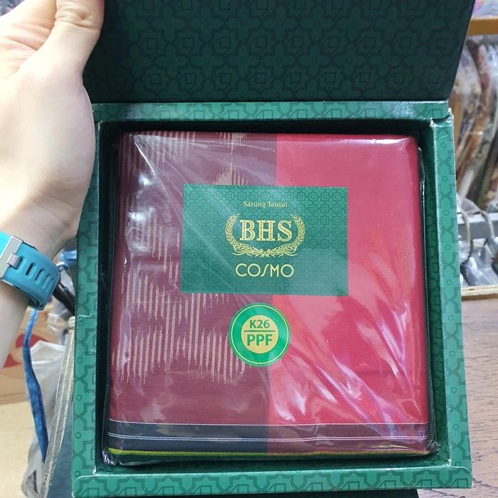 SARUNG BHS COSMO ORIGINAL BHS ORIGINAL COSMO - Merah Tua