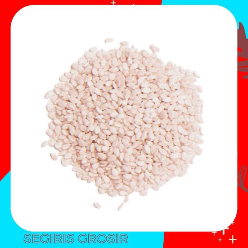 

Biji wijen putih 250gr lokal berkualitas