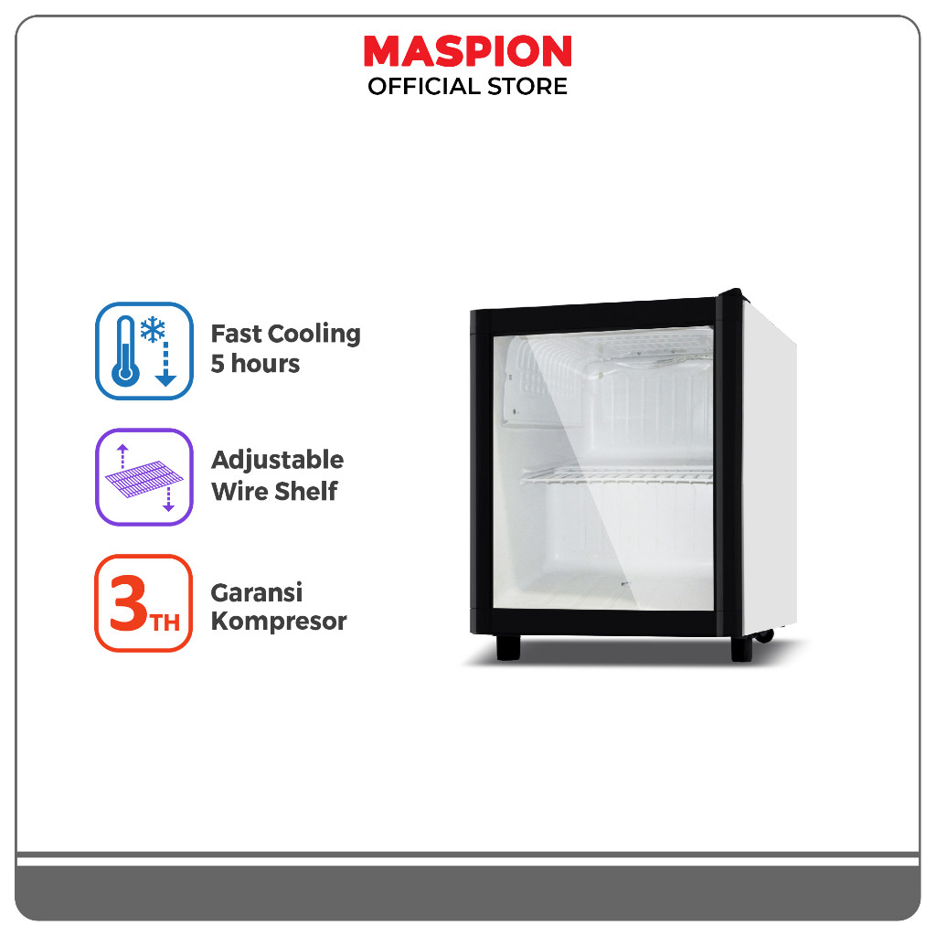 Maspion Lemari Pendingin Showcase 63 Liter USG-063